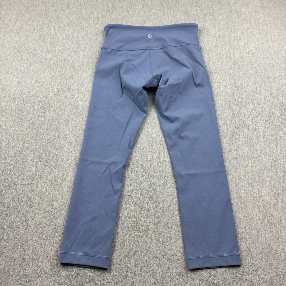 Lululemon Leggings Womens 4 Blue Wunder Under Crop III 22